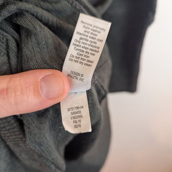 Athleta Green Sport It Sweater Dress, Sz S - Picture 7 of 8